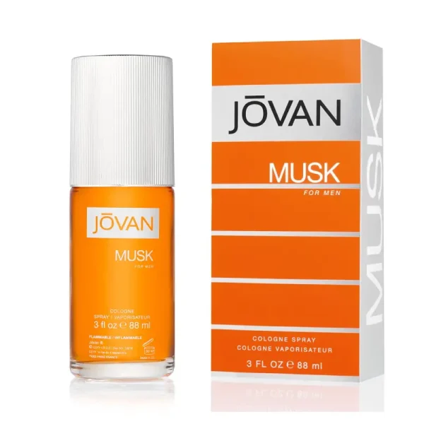 بسته بندی ادکلن مردانه جوان ماسک (Jovan Musk for Men) با طراحی کلاسیک و شیک