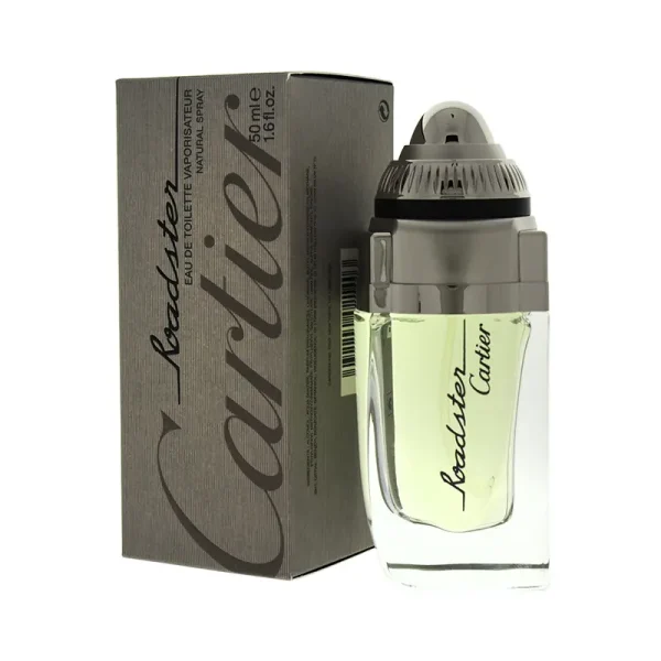 طراحی و بسته بندی ادکلن مردانه کارتیر رودستر (Roadster Cartier) با طراحی شیک و لوکس